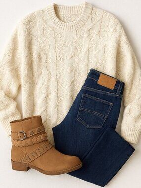 Lucky Brand Sweet Mid Rise Boot Cut Jeans Sz 8/29 Dark Wash Light Stretch Denim